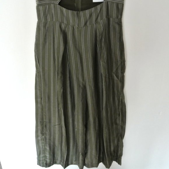 4SI3NNA Sonya Green Stripe Cutout Jumpsuit M - Picture 7 of 14